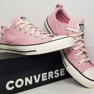 Converse CTAS Women's Madison Checkered Oxfords Size 8.5 Lotus Pink A11628C NWT